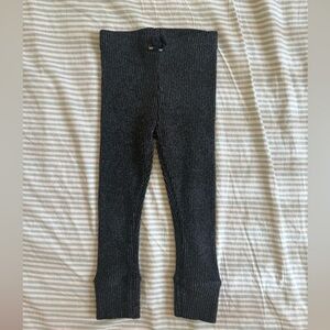 Zara Charcoal Soft Ribbed Leggings